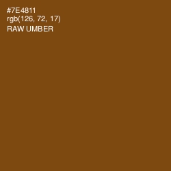 #7E4811 - Raw Umber Color Image